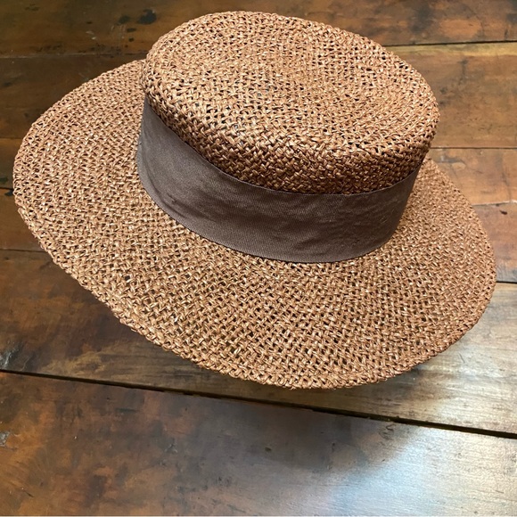 Womens Dara Brown Lightweight Straw Hat - Excellent Used Condition! Size XS